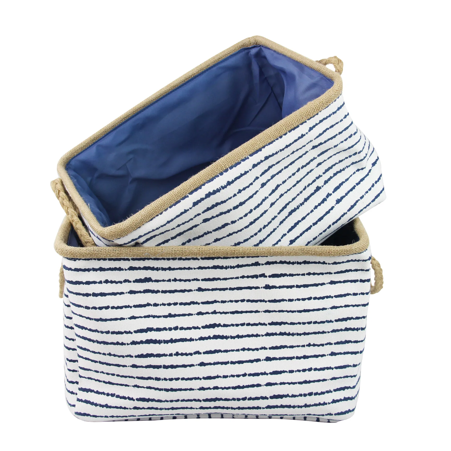 Comfortable Home Fabric Laundry Basket Printed Foldable Washing Basket