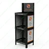 Customized design engine stand Motor Oil Bottle Rack lubricant unit shelf plastic car oil display rack