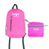 2019 New Customer logo printing waterproof lightweight foldable backpack with zipper