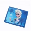 Merrow Border Custom Dye Sublimation Heat Transfer Cartoon Logo Patches with Embroidered Snowflake