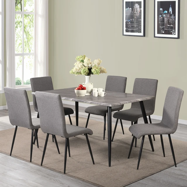 Modern Daing Table Set Dinning Table Set 6 Chairs Dining Room Furniture ...