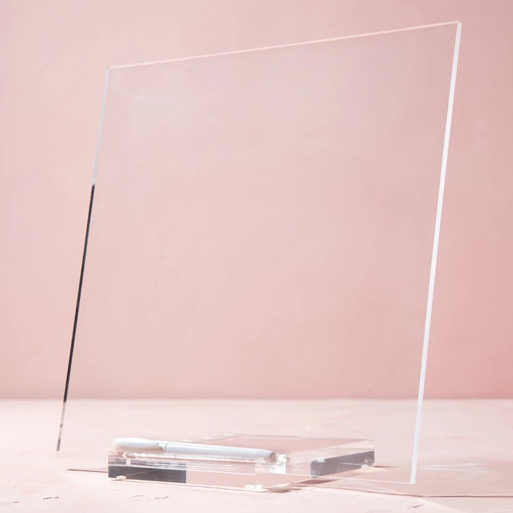Custom Clear Dry Erase Board And Marker Standing Acrylic Memo Tablet