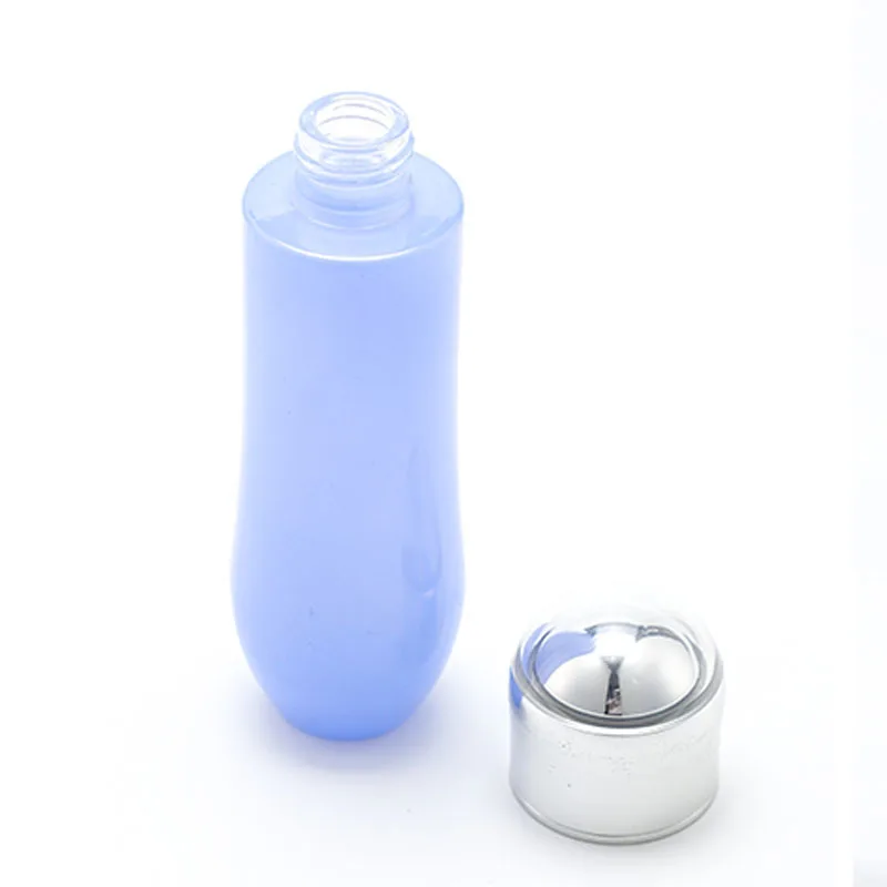 Cosmetic glass bottle set -- luxury skincare  packaging container manufacturer--new design with pump&spray&silver cap factory