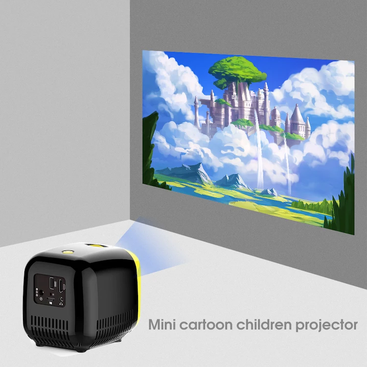Hot 2020 Kids Projector Toy L1 mini led projector screen children's night light movie projector for home