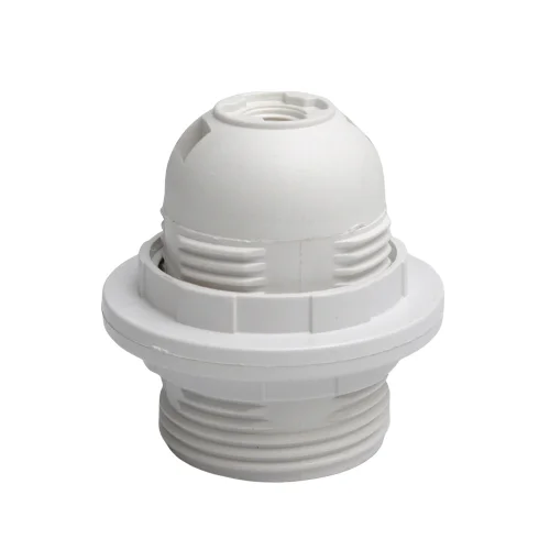 Tonghua Vintage Decorative Lamp Holder E27 Full Screw Two Rings White Black Retro Plastic LED Edison Bulb Pendant Light Socket