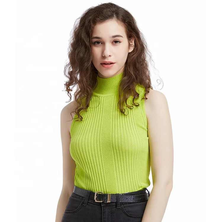 Koop laag geprijsde dutch set partijen – groothandel dutch 13stc5346 Lady Sleeveless Turtleneck Sweater Buy Mouwloze