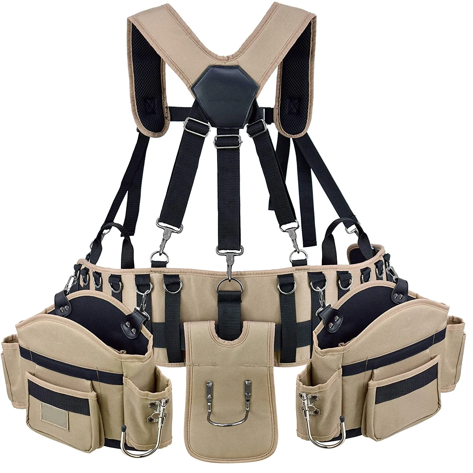 Heavy Duty Carpenters Tool Belt Professional Construction Tool Waist Bag Comfort Rig Tool Belt