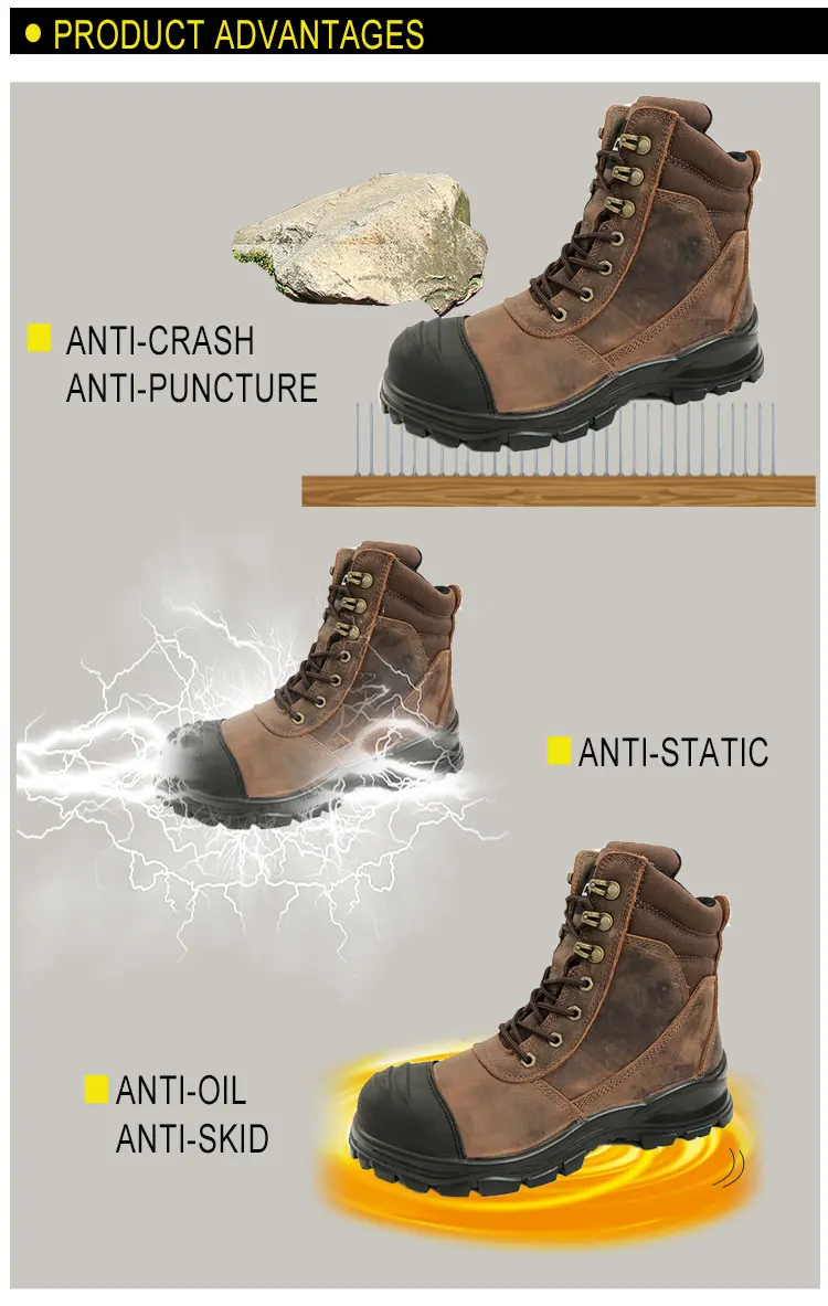 Australia Genuine Leather Men Safety Shoes Men's Boots S1 S2 S3 Ce Certified Safety Shoes Buy