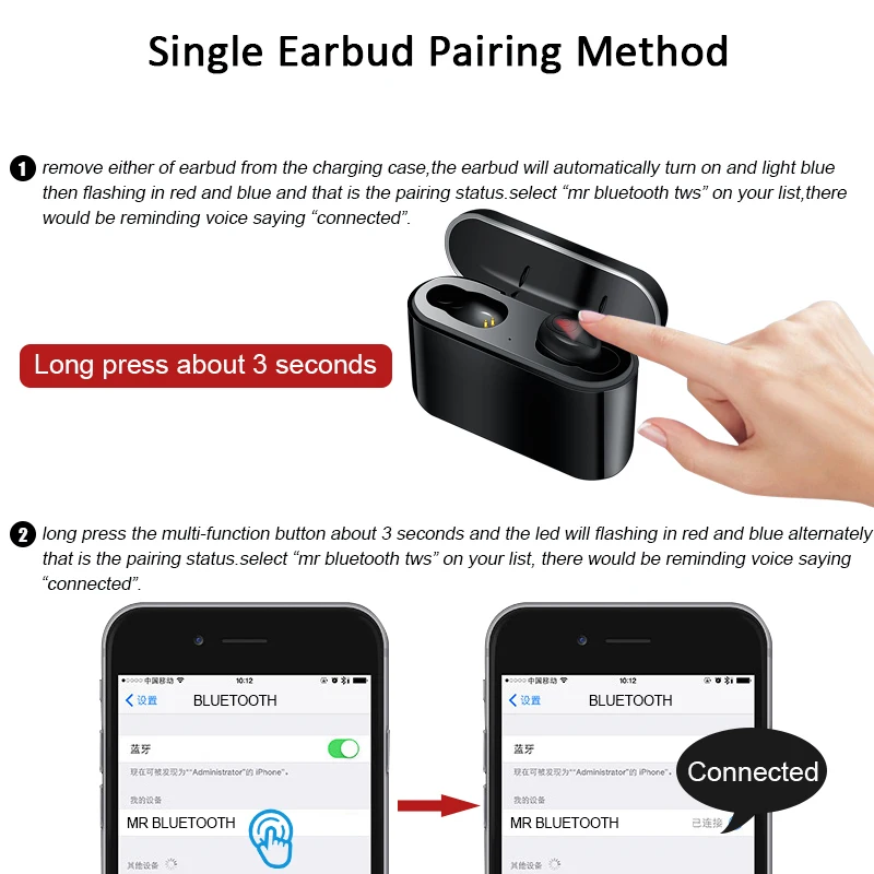 X8 TWS Bluetooth True Wireless Earphones 5D Stereo Earbuds Mini TWS 5.0 Waterproof Headfrees 2200mAh Power Bank For Smart phones - ANKUX.COM