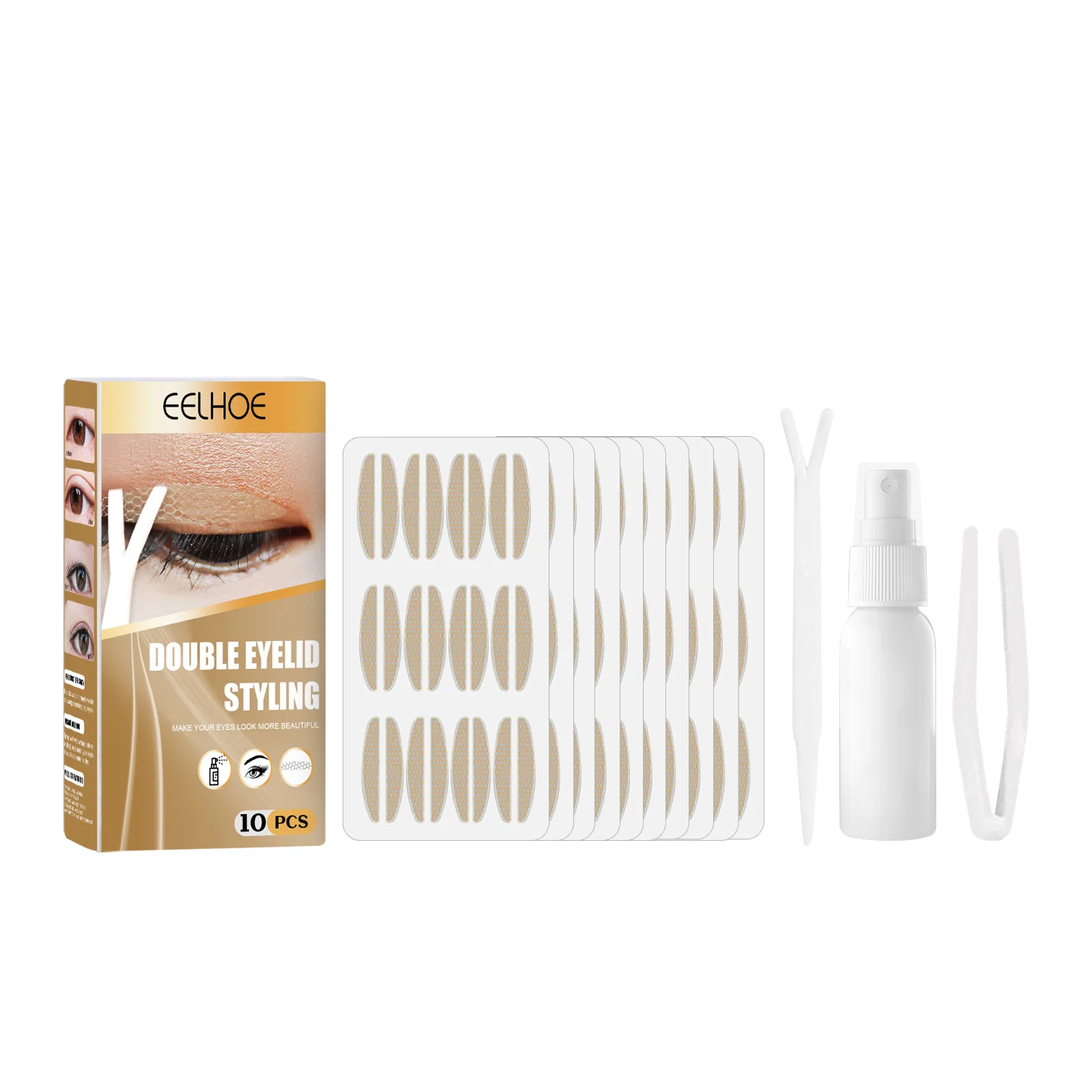 Eelhoe 120pcs Invisible Eyelid Sticker Transparent Self Adhesive Double