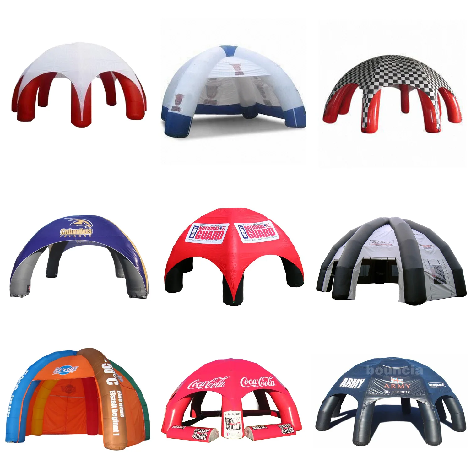 Outdoor Facet Inflatable Tent Camping Inflatable Camouflage Heavy