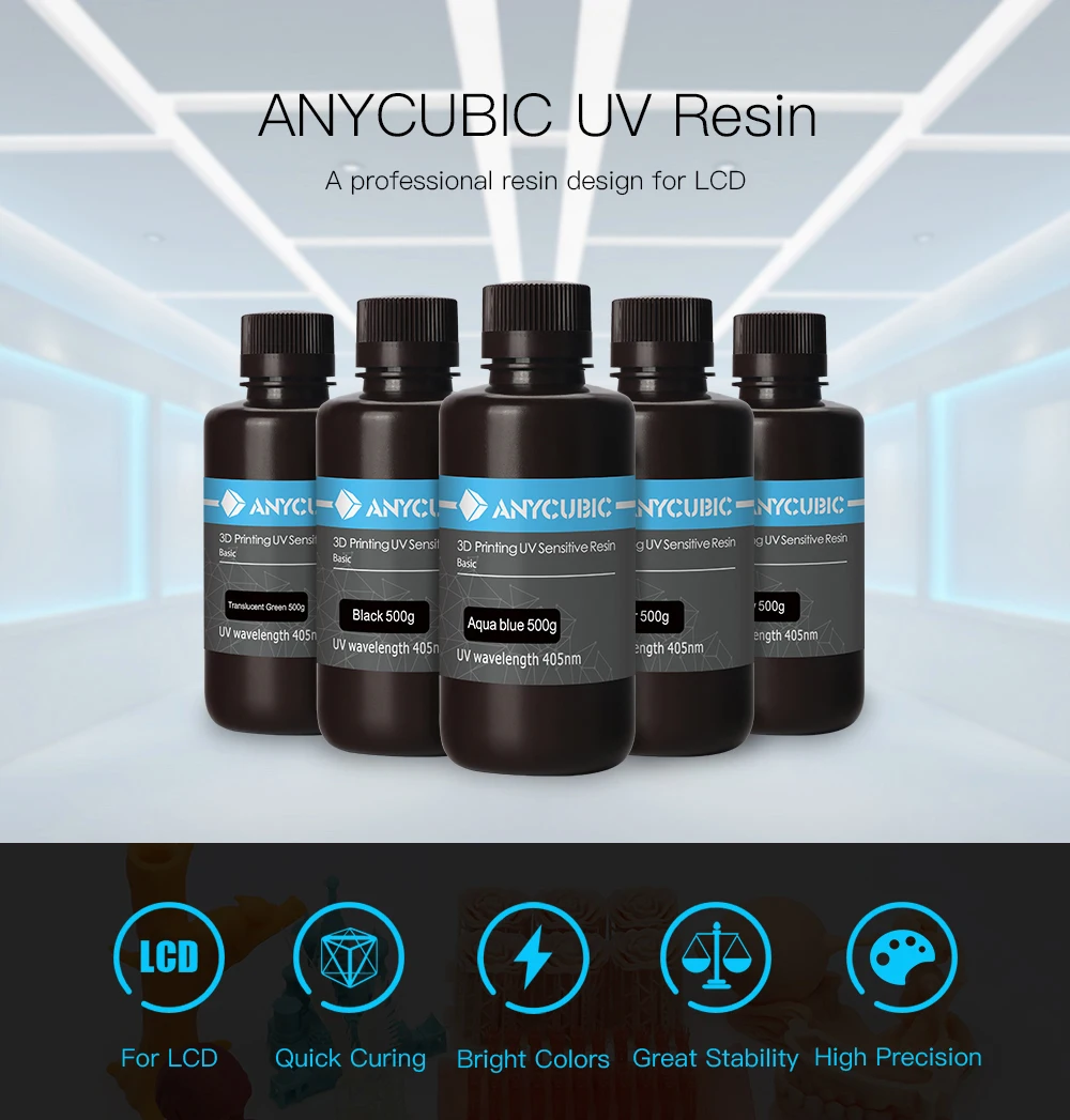 Any Cubic 405nm Uv-harz Für Photon / Photon S 3d Normales Uv ...