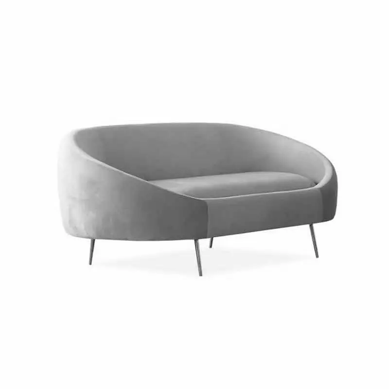 Custom furniture French velvet 3-person sofa