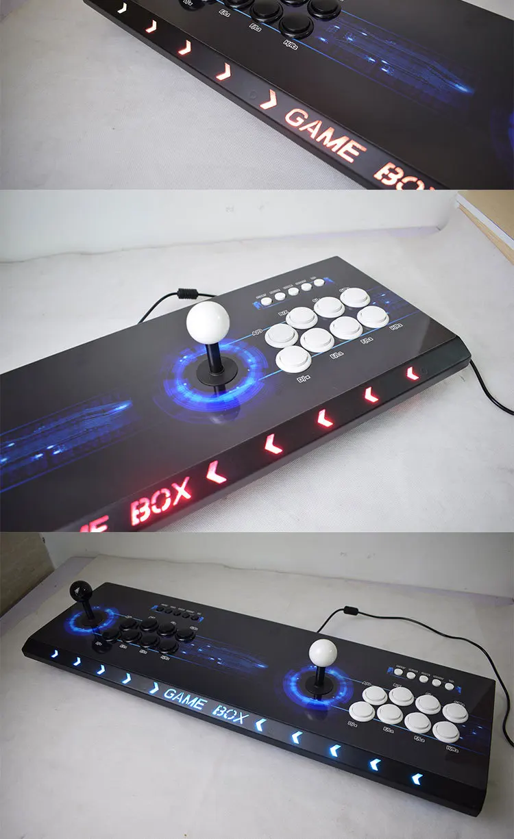 pandora box 9 1500 1街机控制台8个按键设计2个玩家控制器铁盒1
