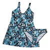 Swimwear Factory Produce European Style Skirt-Type Enlarged Split briefs One-Piece Bikini