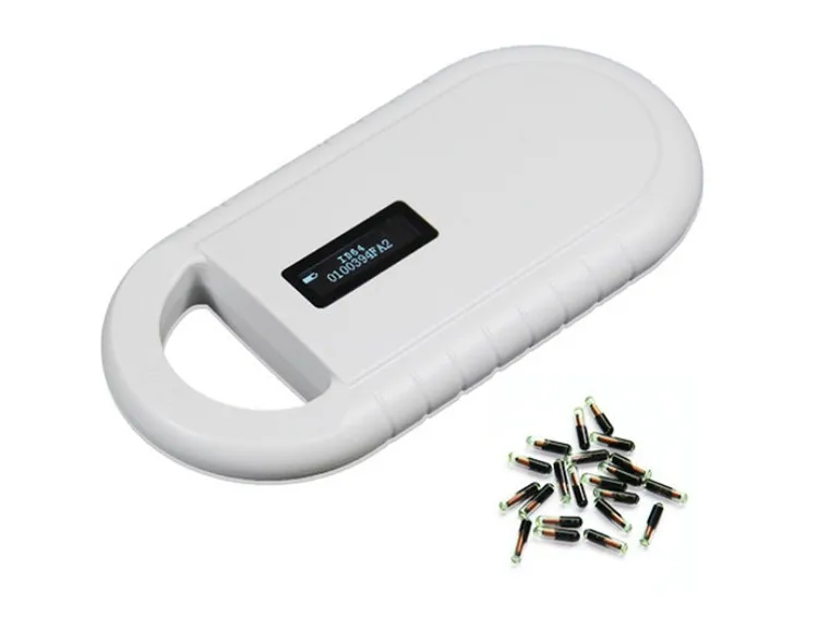 Long Range Animal Rfid Microchip Reader 134.2khz Handheld Portable Micro USB Animal Ear Tag Reader