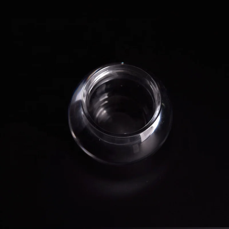 Clear customized candle jar votives glass candle tins printed wholesales