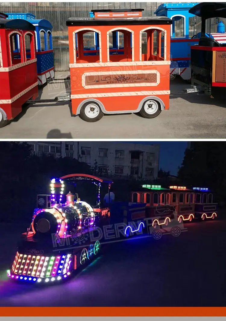 Funfair rides kids amusement trackless train electric mall train mini trackless