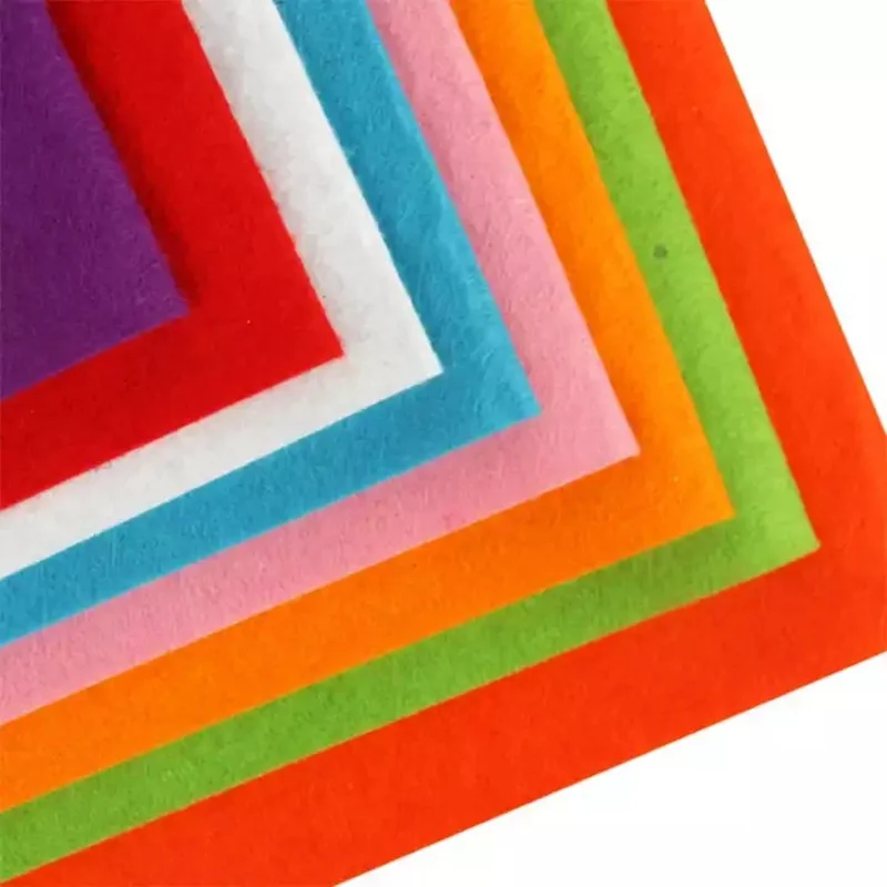 we can print logo on it nonwoven needle punched polyester felt fabric