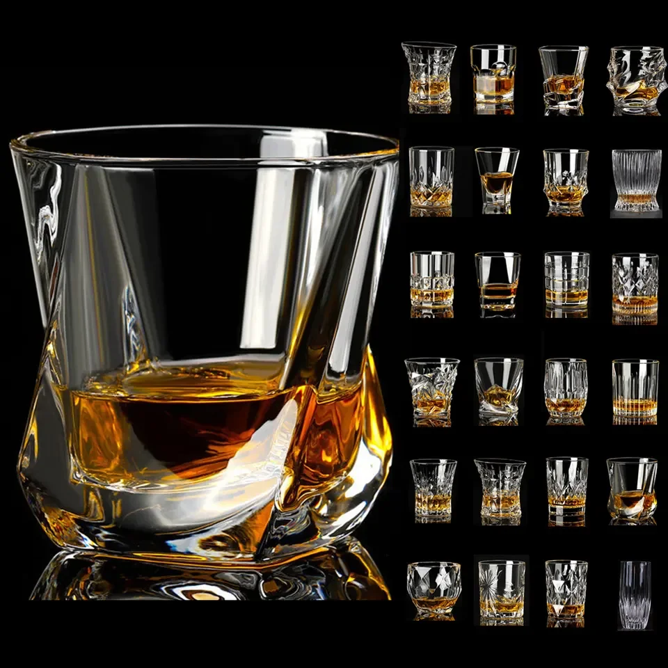 Heavy Base Whisky Glasses Old Fashioned Clear Glasses Water Mug Beer Mug Whiskey Set Wholesale