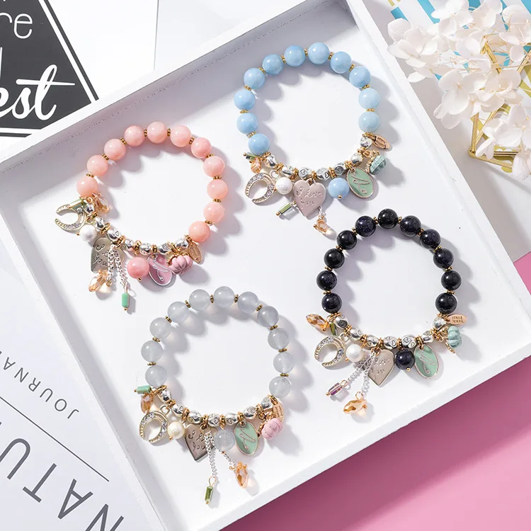 Korean Style Women Charm Bracelet Beads Design Bracelet Xuping Charm