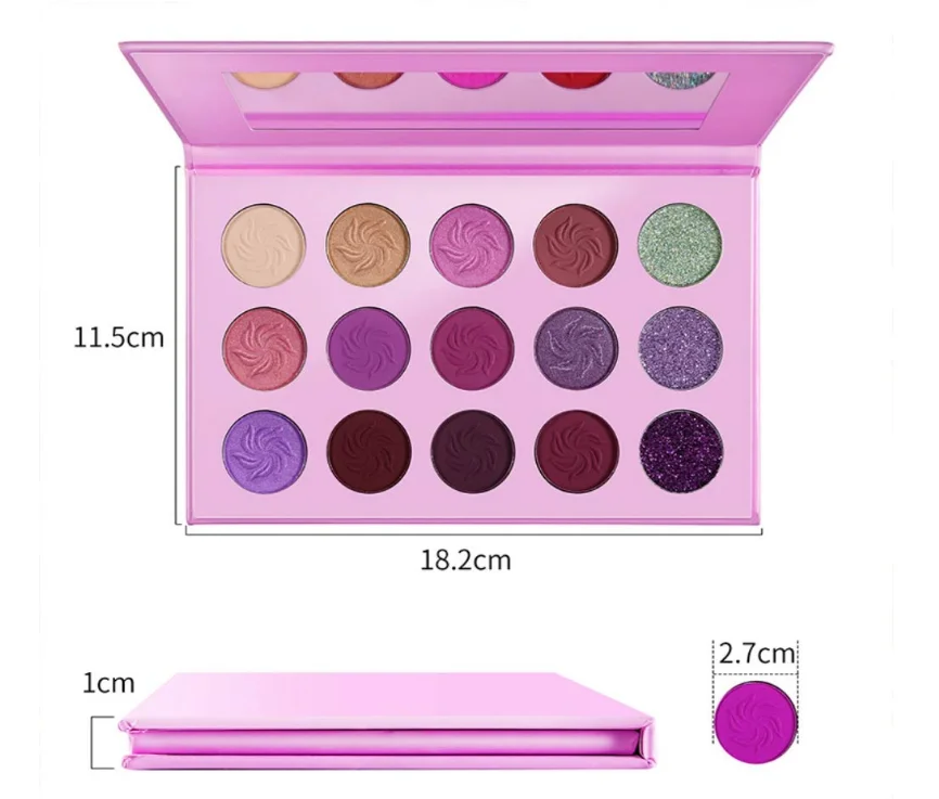 cardboard empty eyeshadow palette