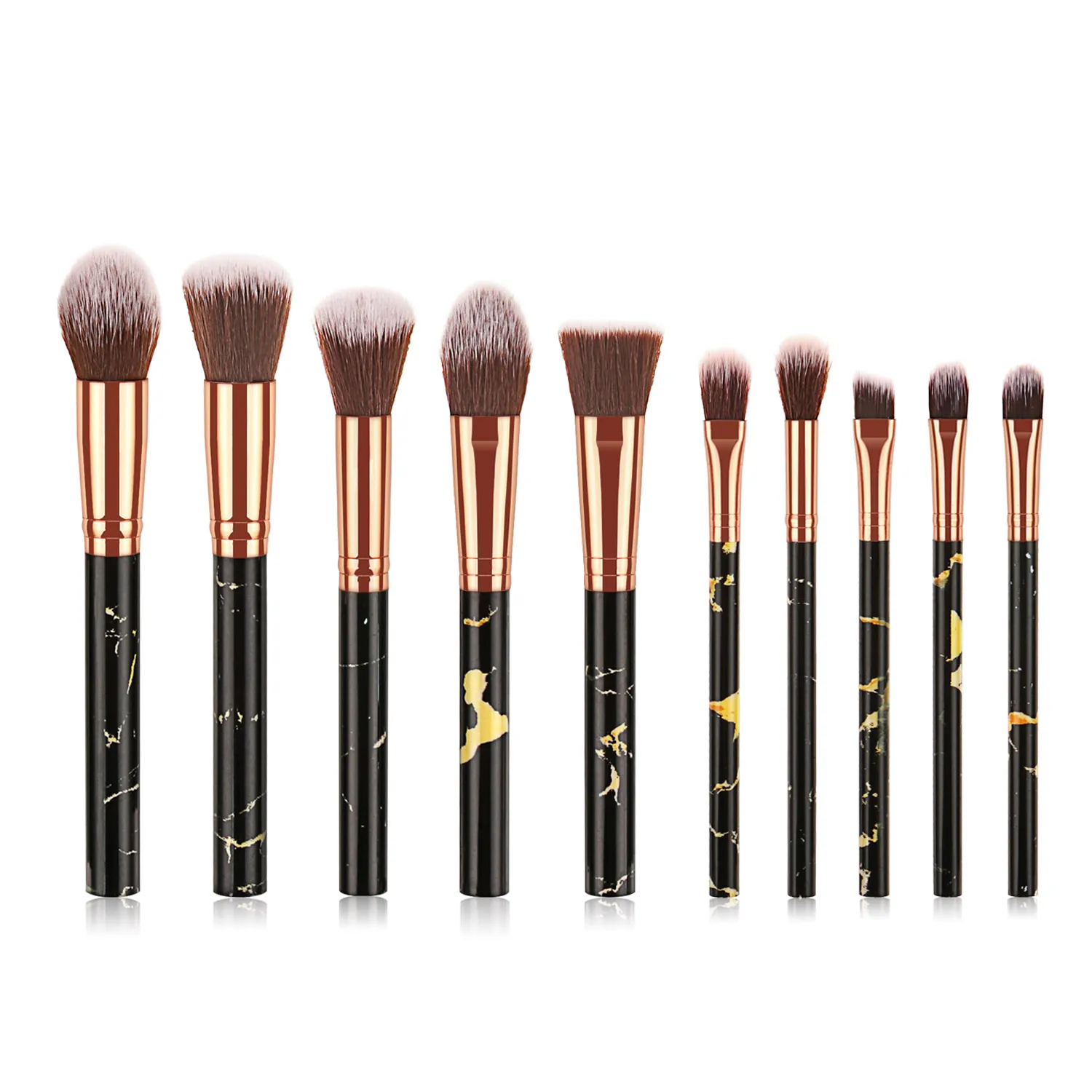 Bs Mall Pcs Marble Make Up Brush Private Label Cosmetic Tools Makeup Brushes Set Buy Full