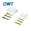 QWT 6.3 mm 3 way female and male Socket crimp waterproof tab pin plug terminal automotive electrical connector motorcycle types