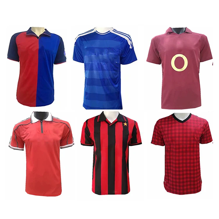 Classic Retro Soccer Jersey Football Practice Shirts Thailand Wholesale
