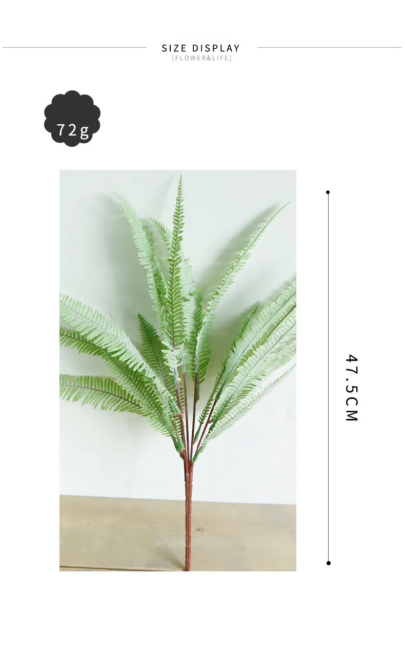 2020 New Wholesale Artificial Leaves Artificial Silk Fern Leaves Buy