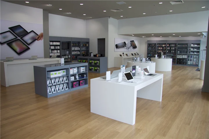 制造苹果商店家具显示器笔记本电脑零售手表表显示家具苹果商店展示桌