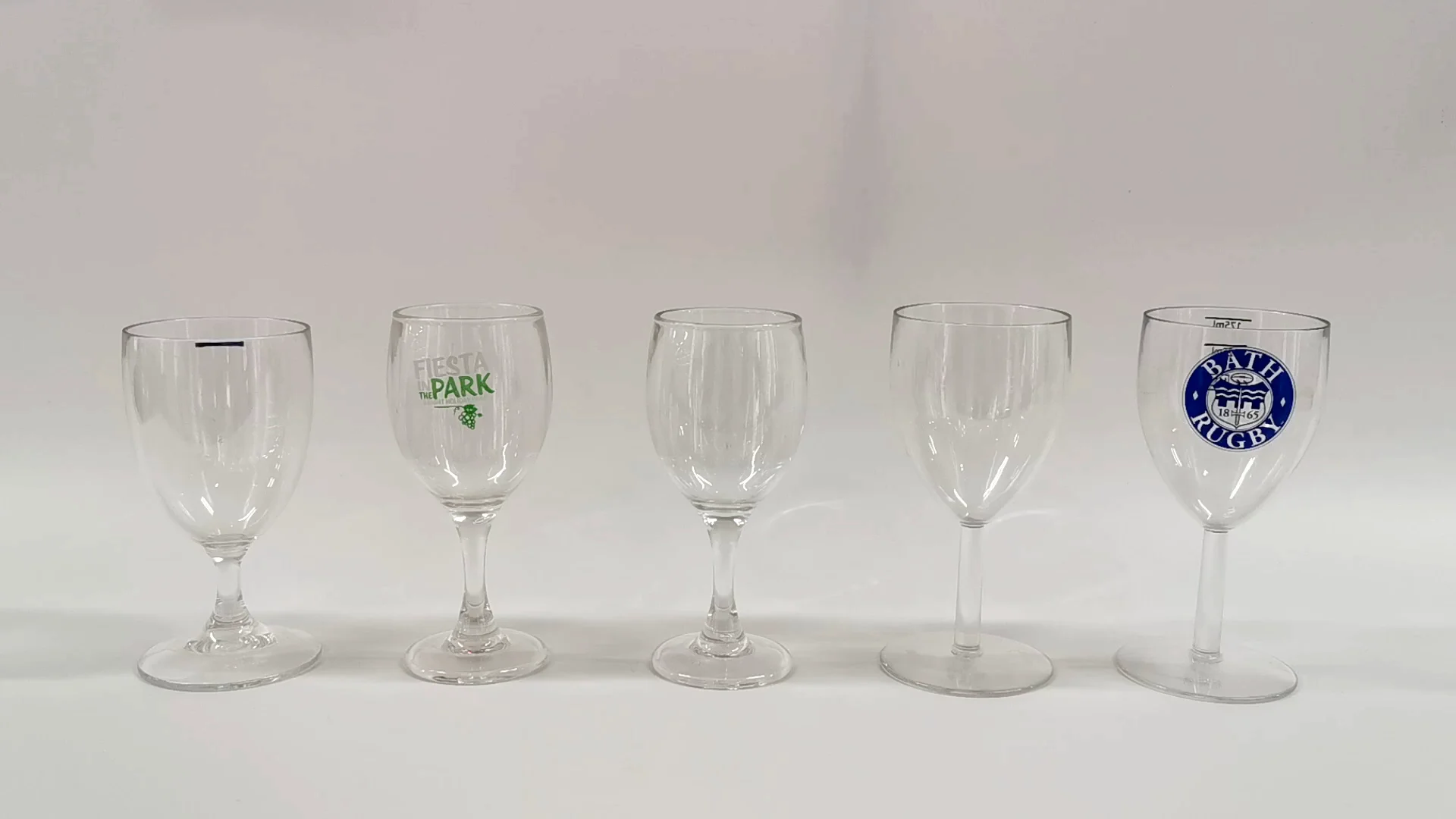 Camping 6oz Wine Bar Glass 190ml Polycarbonate Wine Tumbler Short Stem