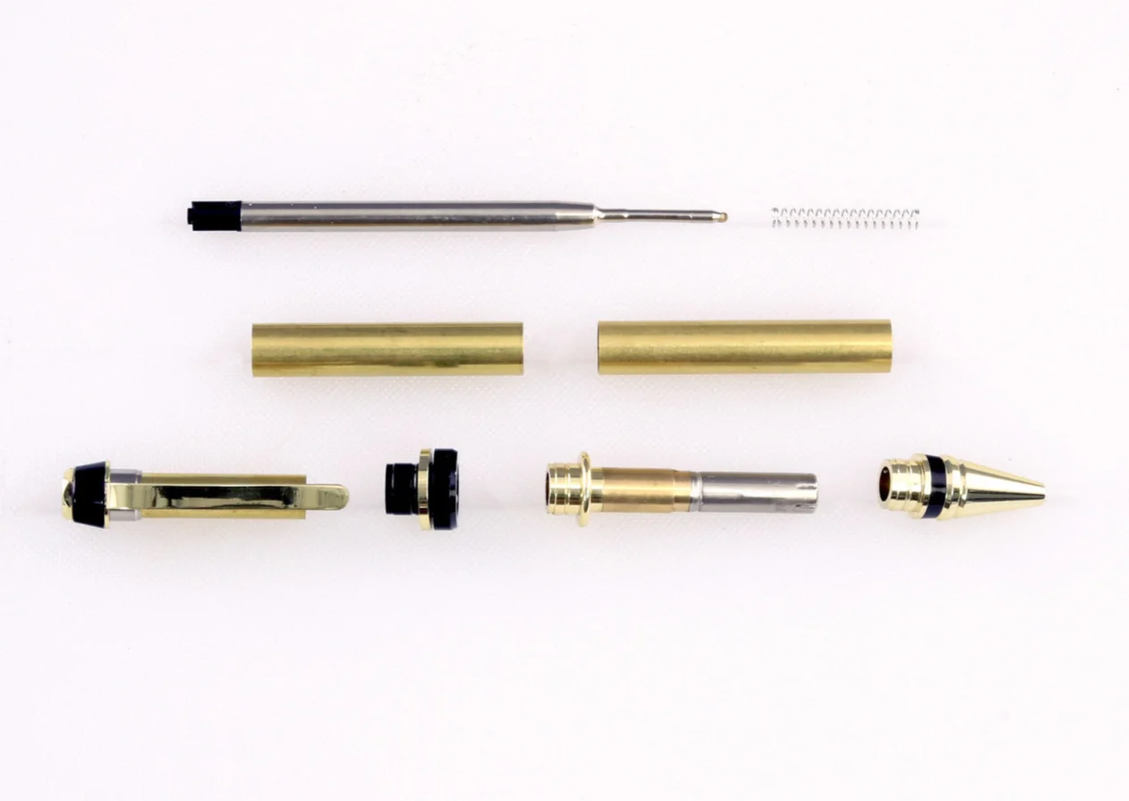 Pen Kits Diy Woodturning Pen Kits Bolt Action Solid Brass Assembly Pen ...