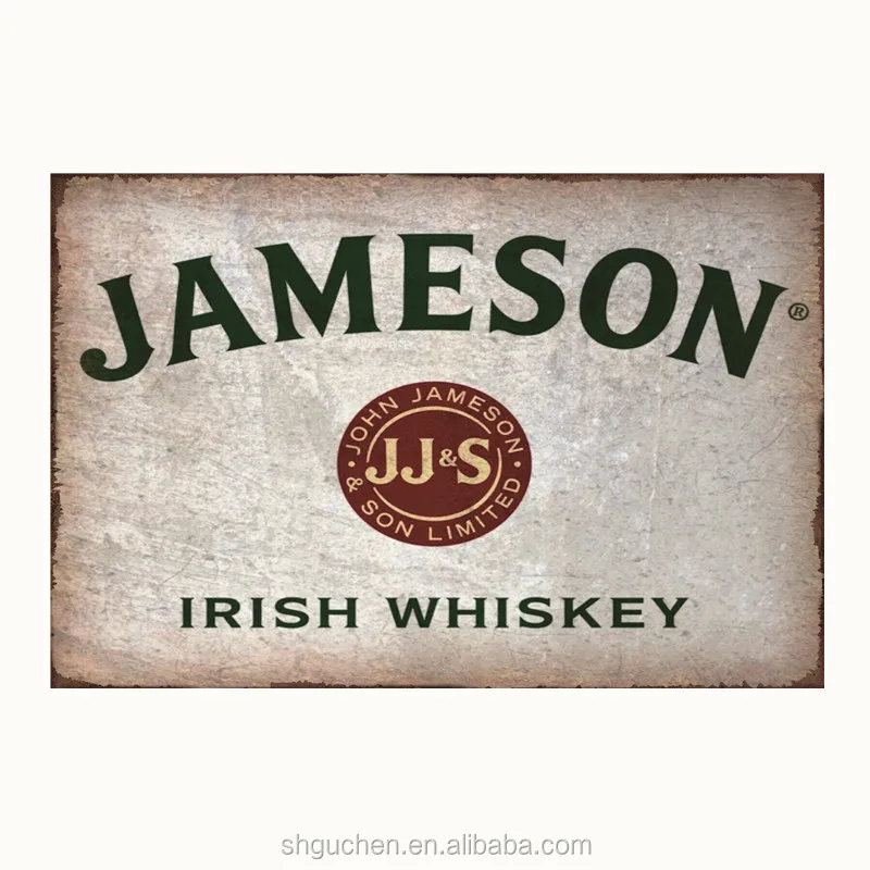 Jameson Irish Whiskey Vintage Metal Tin Plate Toilet Beer Art Posters Home Decor Restaurant Hotel Cafe Wall Plaques Retro Sign Buy Plate Metal Plate Tin Metal Plate Product On Alibaba Com