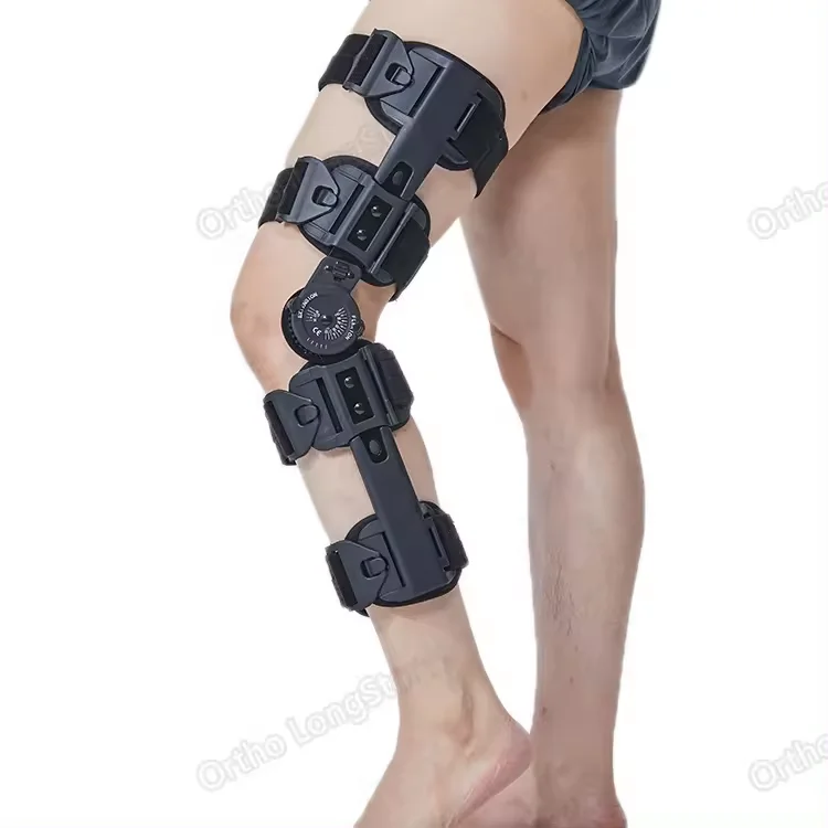 Flexible ROM Hinged Knee Brace with Protective Function Osteoarthritis Elbow  Knee Pads manufacture