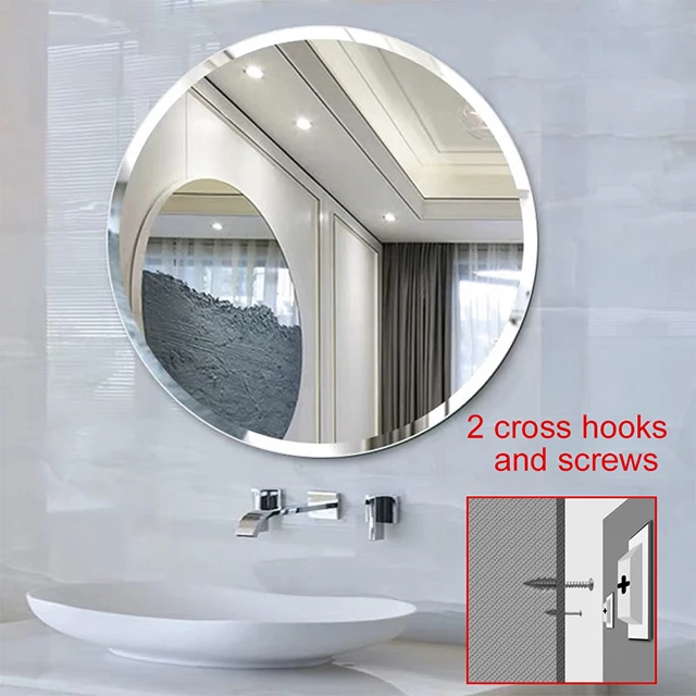 Modern Home Frameless Round Bathroom Mirror for Bath Wall Mirror