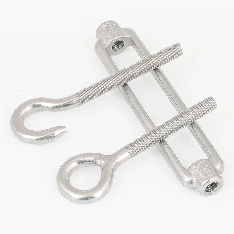 Eye & Eye Stainless Steel Turnbuckles Wire Rope Tension,Heavy Duty Rope