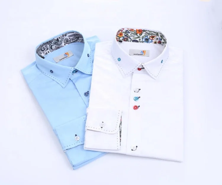
2020 latest fashion manufactures 100 cotton cheapest Italy collar shirt for men 