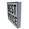 custom aluminum extrusion profile for textile strip lightbox fabric mounting frame