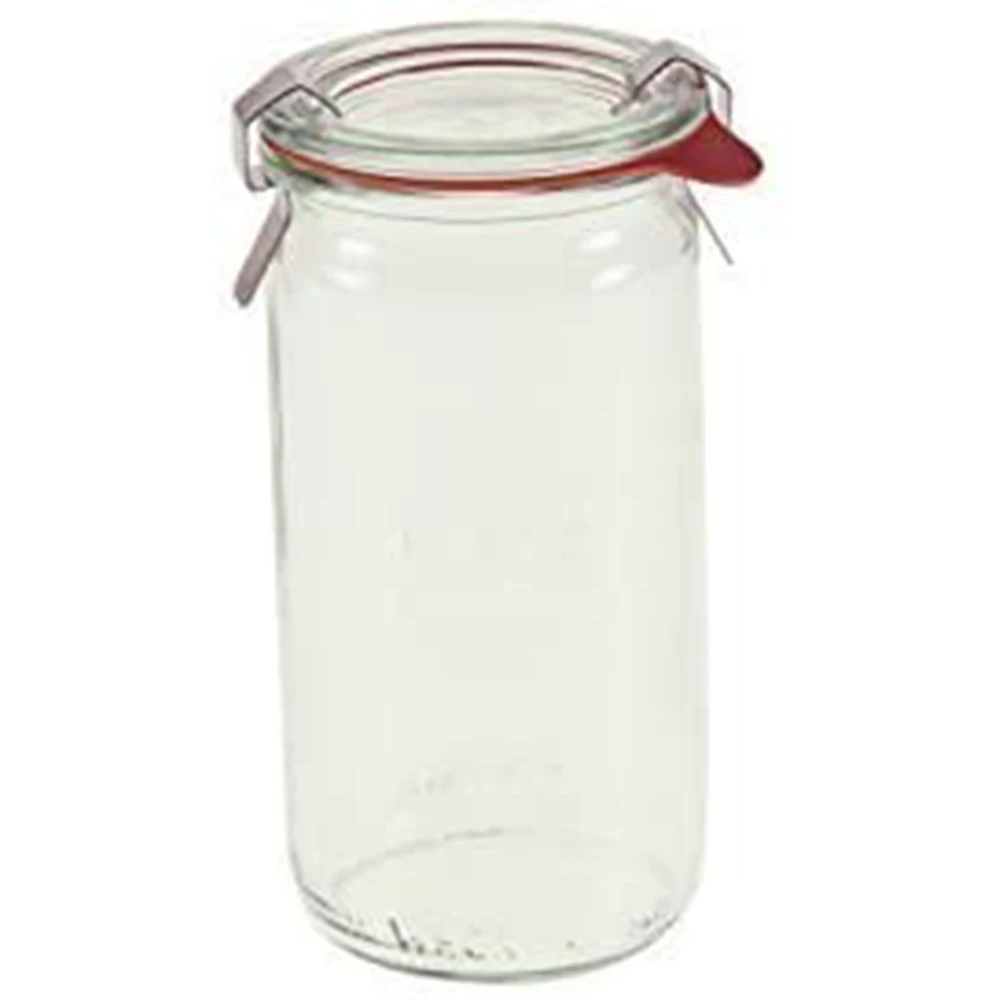 Weck Glass Cylindrical Jar Ecofriendly Bpafree 340ml Glass Tempered