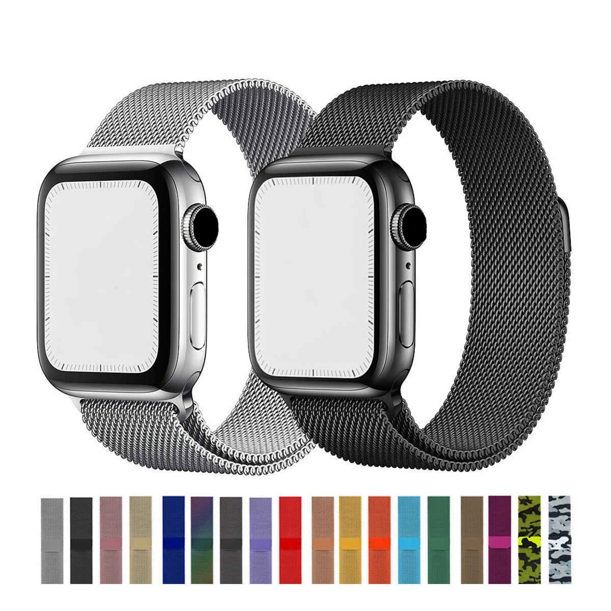

Milanese Loop 38mm 42mm Band For Apple Watch Band Metal Watch Strap Steel Luxury Watch Band For Iwatch Series 6 SE 5 4 3 2 1, Optional