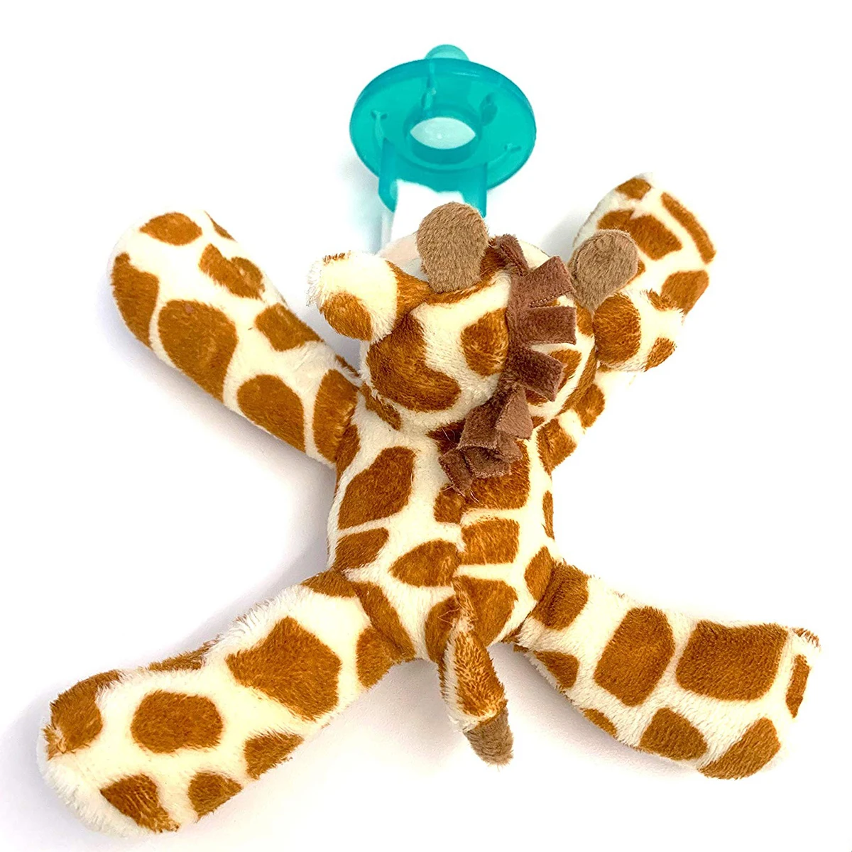 热oem 软毛绒毛绒长颈鹿婴儿硅胶动物奶嘴