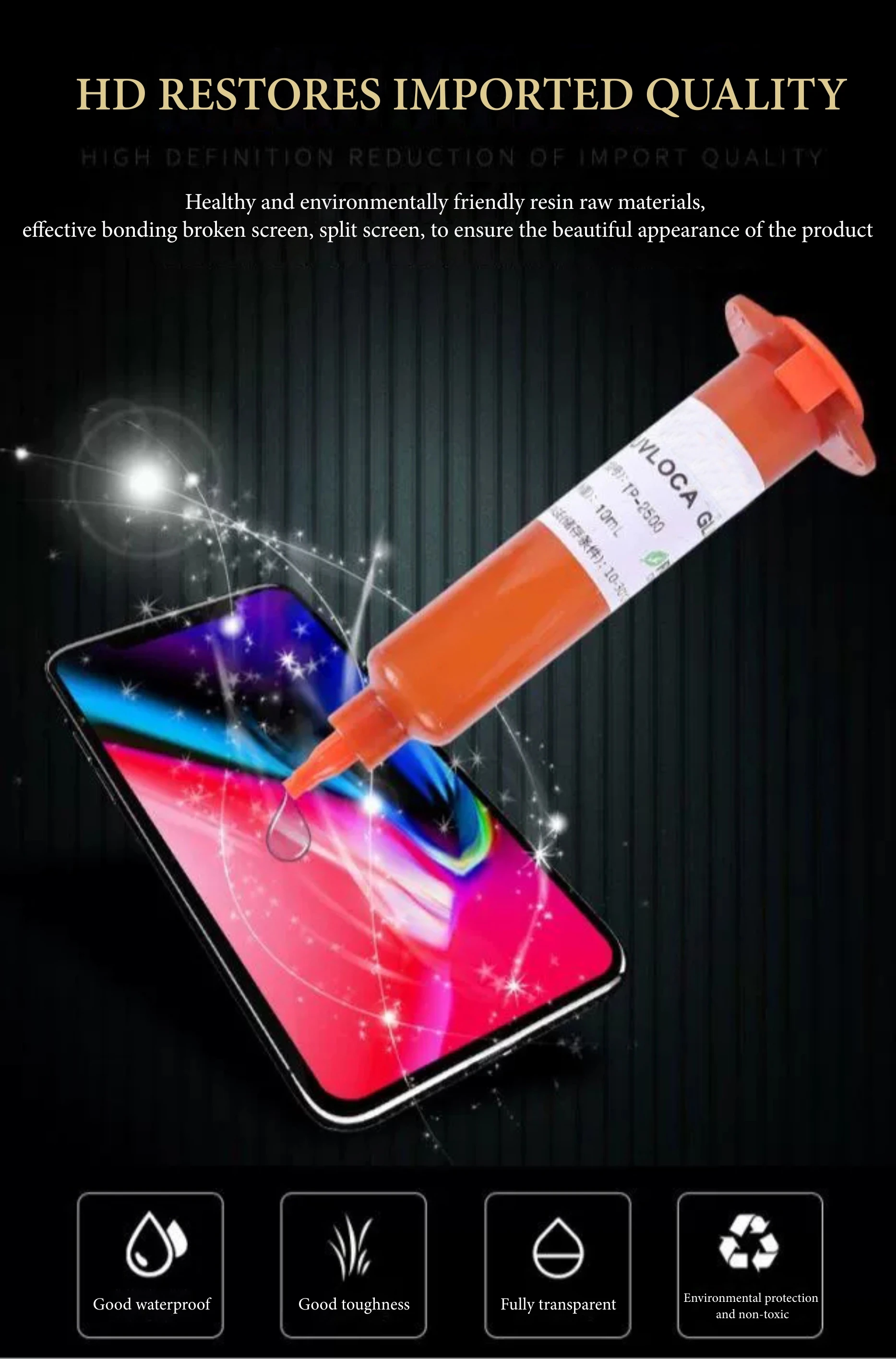 Uv Glue Cell Phone Tuch Screen Repair Liquid Uv Glue For Crack Window
