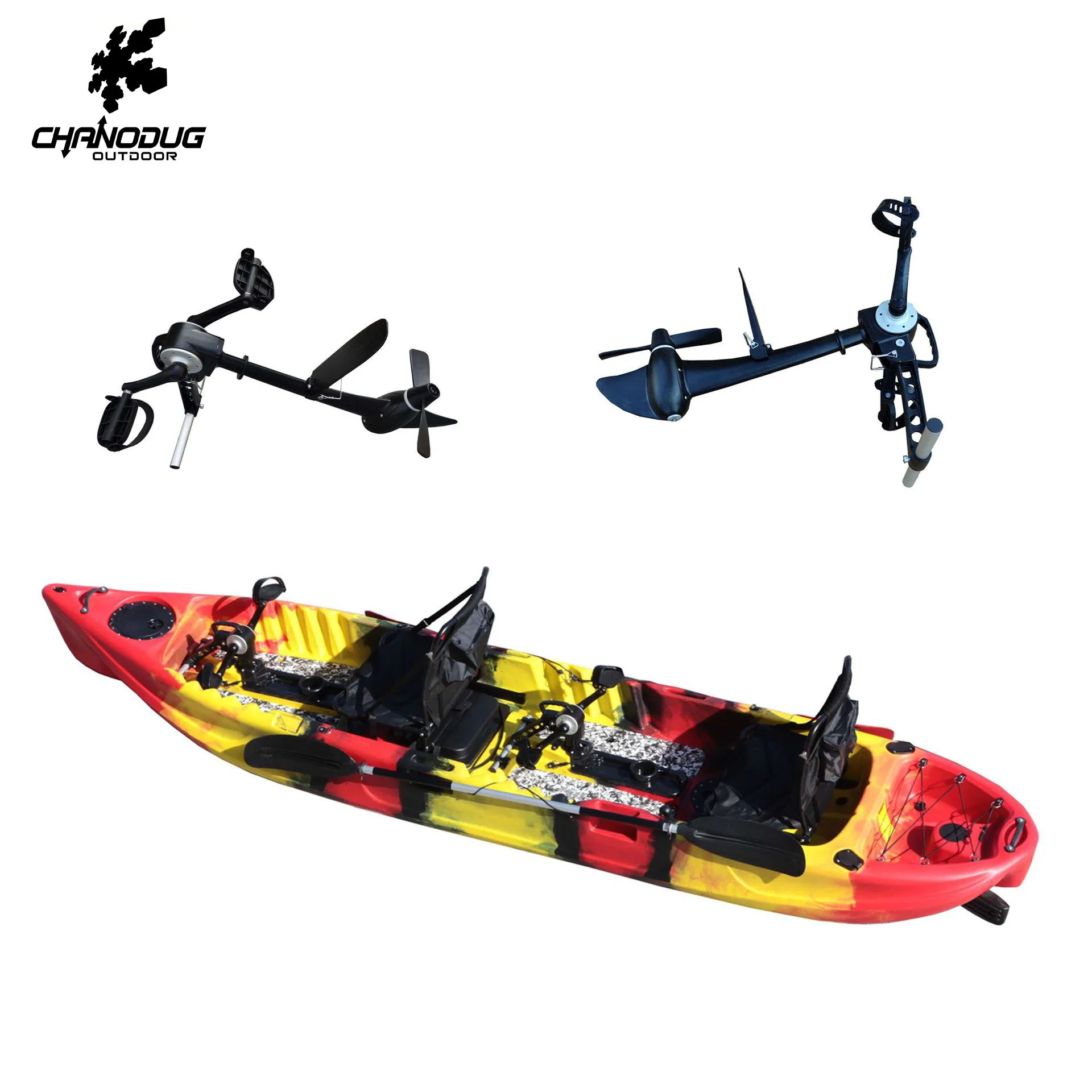 2022 Wholesale 2 Person Pedal Drive Fishing Boats Kayak In Canoe/kayak