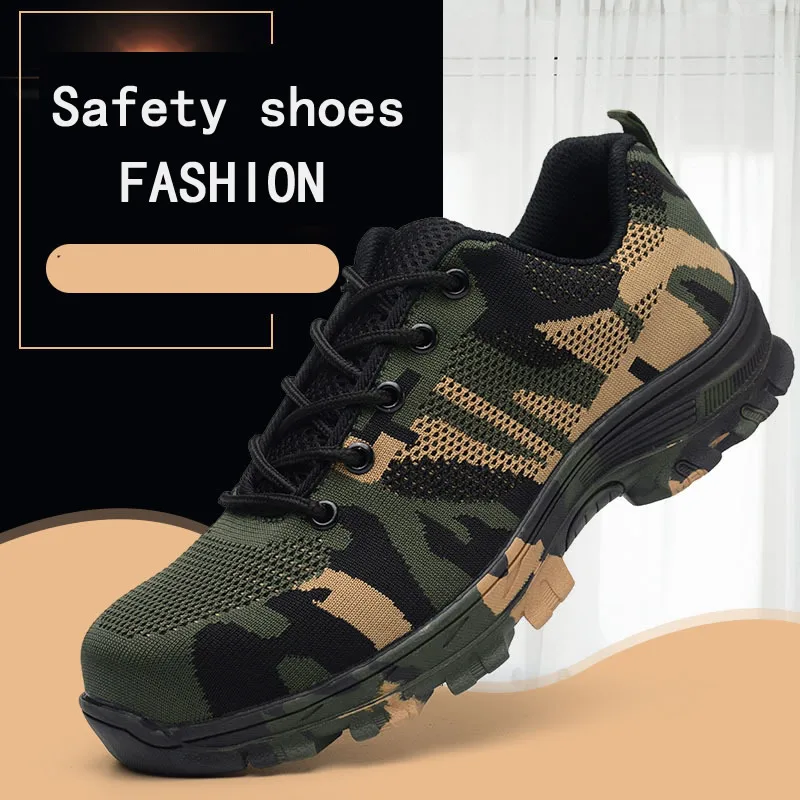 mens breathable safety shoes