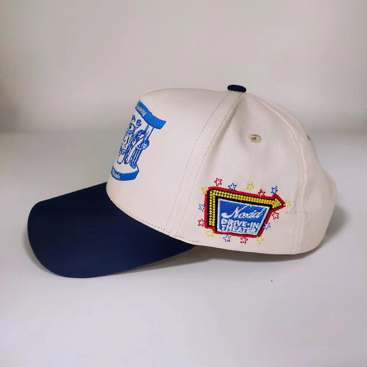 Fashion Leisure 5 Panel Custom Two Tone Sport Embroidery Baseball Cap 3d Embroidery Logo Curved