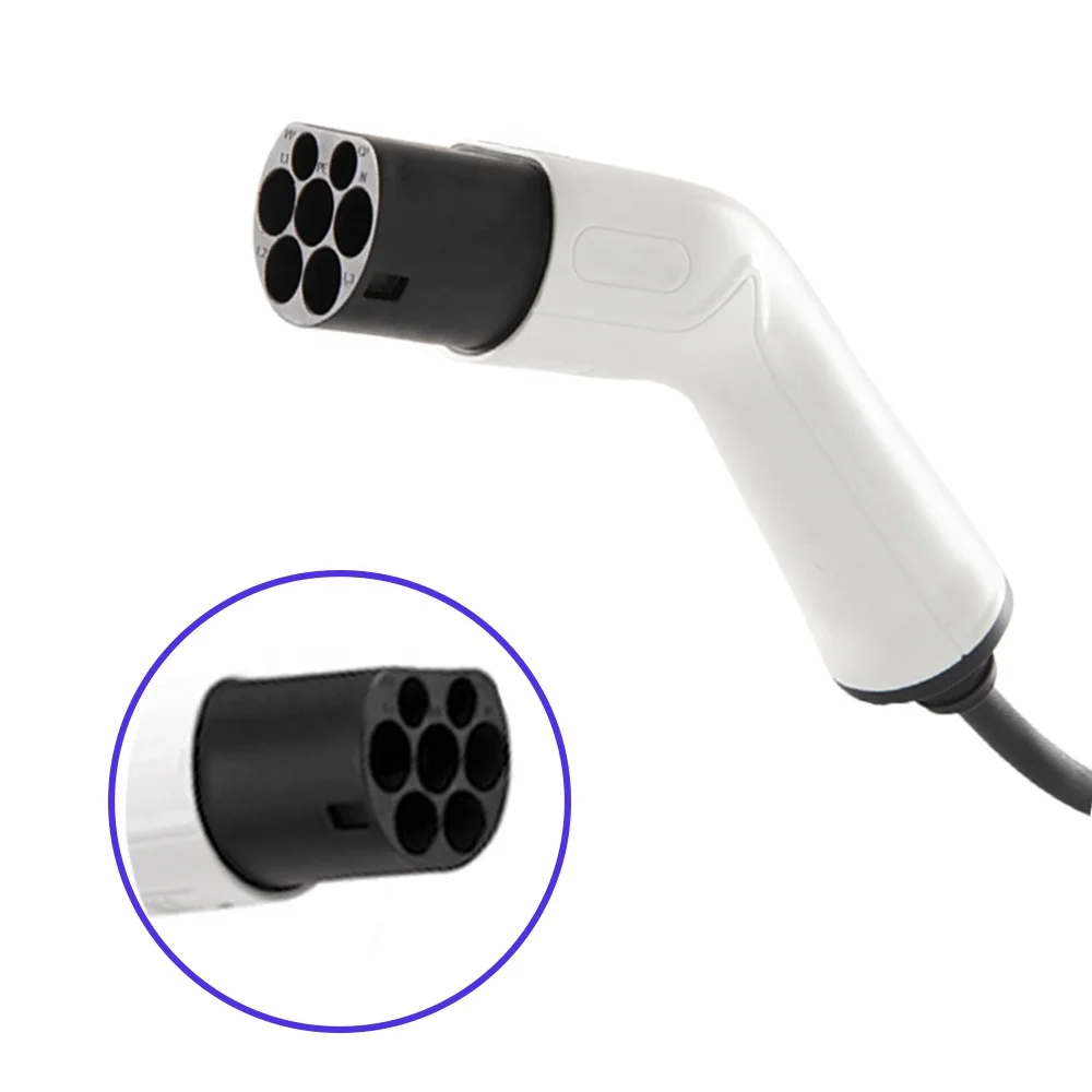 Level 3 Electric Car Ev Charging Cable 32a 7.2kw 22kw Type2 Female Plug