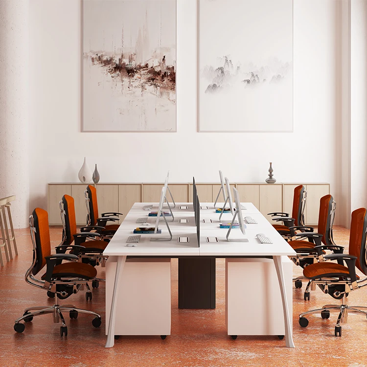 Venta al por mayor muebles de oficina escritorio de melamina-Compre