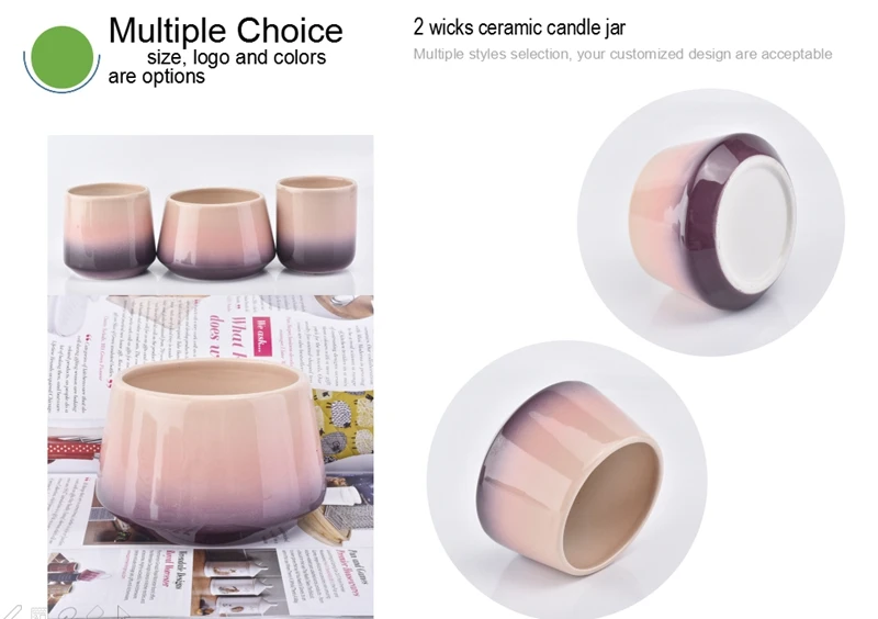 ceramic candle jars