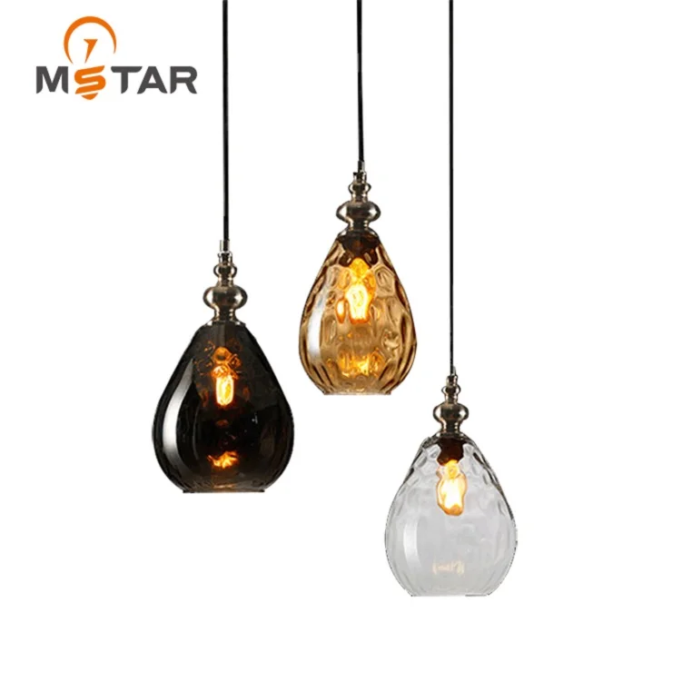 Modern Decorative Mounting Retractable Rope Cord Indoor Room Stairs E27 Metal glass chandelier Lamp Pendant Light